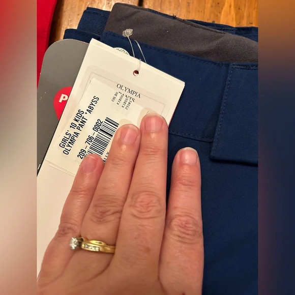 Spyder Girls 10 Kids Olympia Snow Pants Blue Ski Snowboard NWT Abyss - Picture 7 of 8